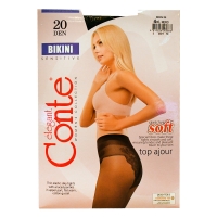 Զուգագուլպա Կոնտե էլեգանտ բիկինի, 20դեն, սև