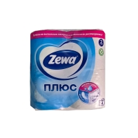 Զուգարանի  թուղթ  Zewa/Tork Plus  սպիտակ 4հատ